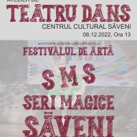 Teatru dans pentru copii și tineri la Săveni, atelier realizat în cadrul proiectului SMS-Seri Magice Săveni!
